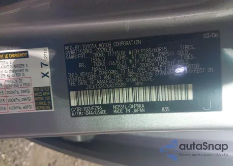 2006 Scion Xb из США, поврежденный, VIN JTLKT324764075589